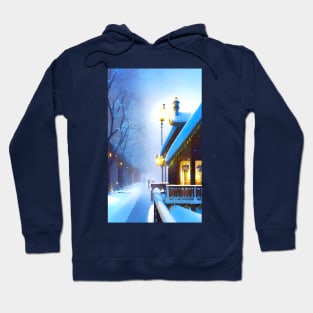 A Winter Snowfall at Christmas Hoodie